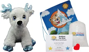 Make Your Own Stuffed Animal Mini 8 Inch Very Soft Flash The Reindeer Kit - No Sewing Required!
