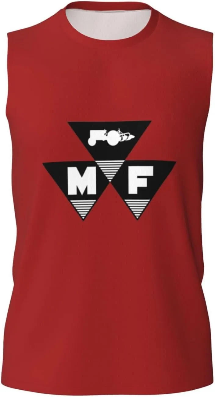 Massey Ferguson Tank Tops Men, Classic Graphic Muscle Tee, Sleeveless T-Shirt for Men