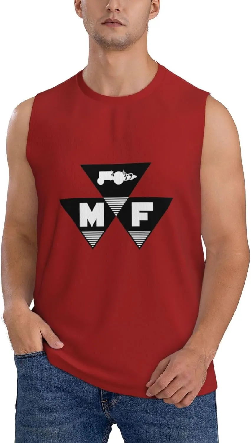 Massey Ferguson Tank Tops Men, Classic Graphic Muscle Tee, Sleeveless T-Shirt for Men