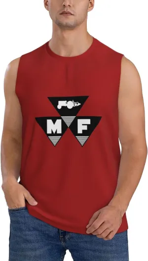 Massey Ferguson Tank Tops Men, Classic Graphic Muscle Tee, Sleeveless T-Shirt for Men