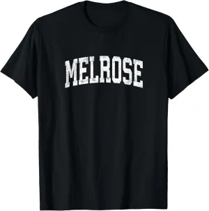 Melrose Massachusetts MA Vintage Athletic Sports Design T-Shirt