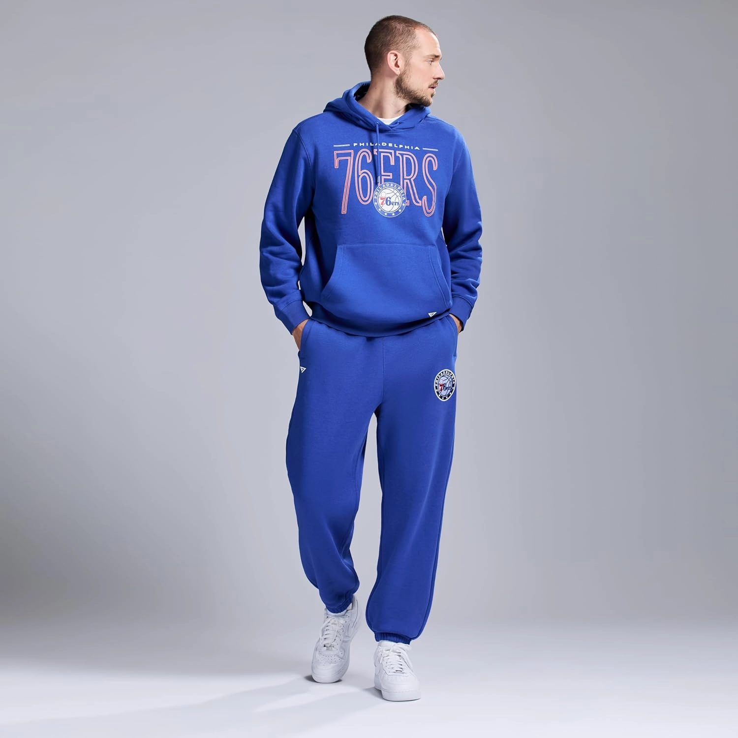 Men's X NBA Officially Licensed Long Sleeve Classic Pullover Hoodie Fleece Sweatshirt