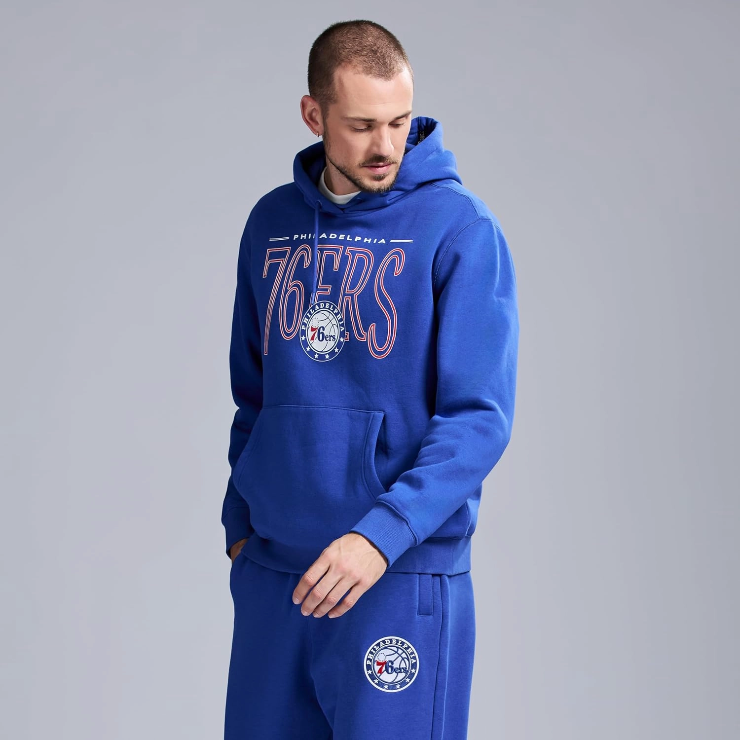 Men's X NBA Officially Licensed Long Sleeve Classic Pullover Hoodie Fleece Sweatshirt
