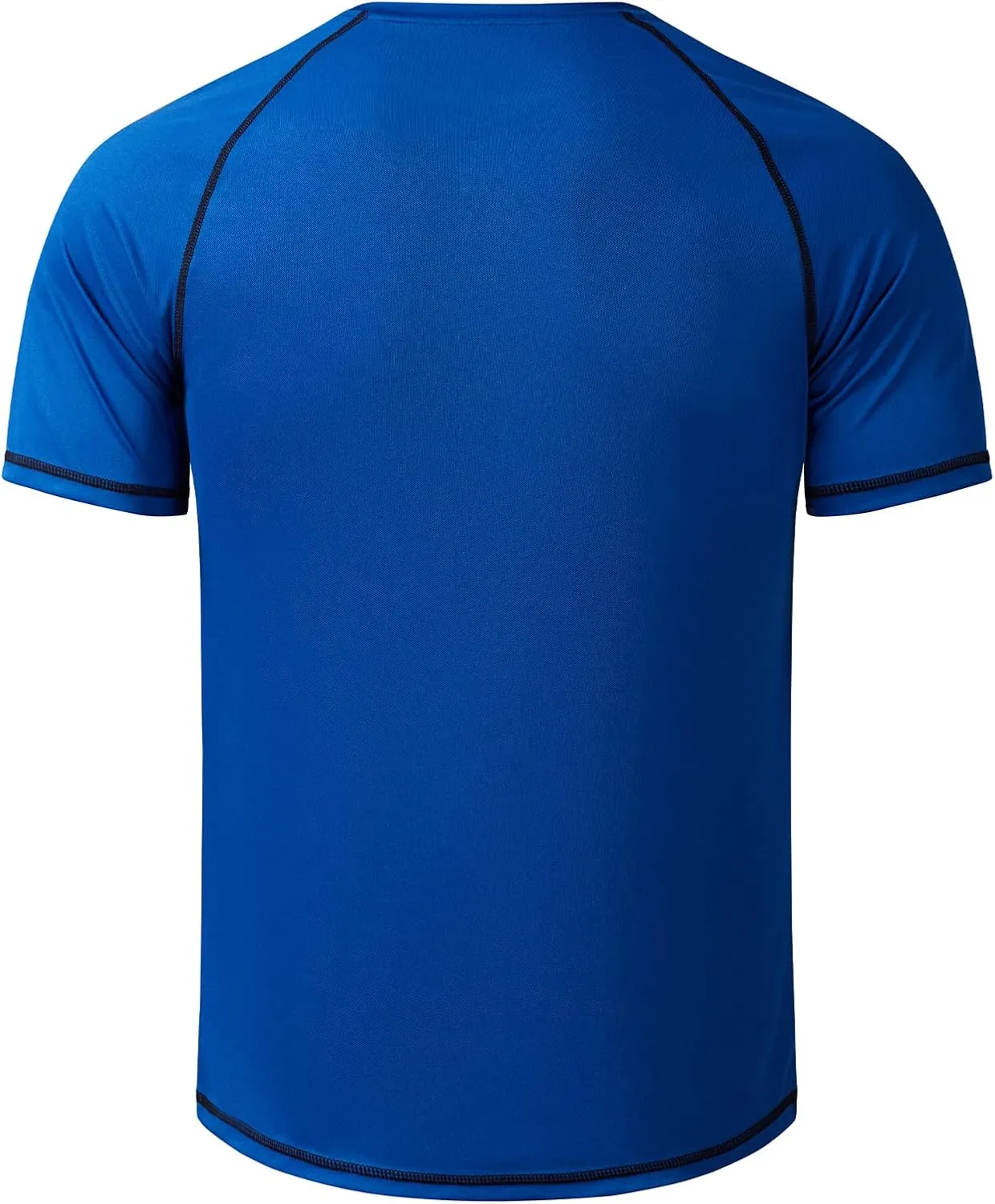 Mens Big and Tall Swim Shirt Sun Protection UPF 50  Rash Gard Quick Dry T-Shirt