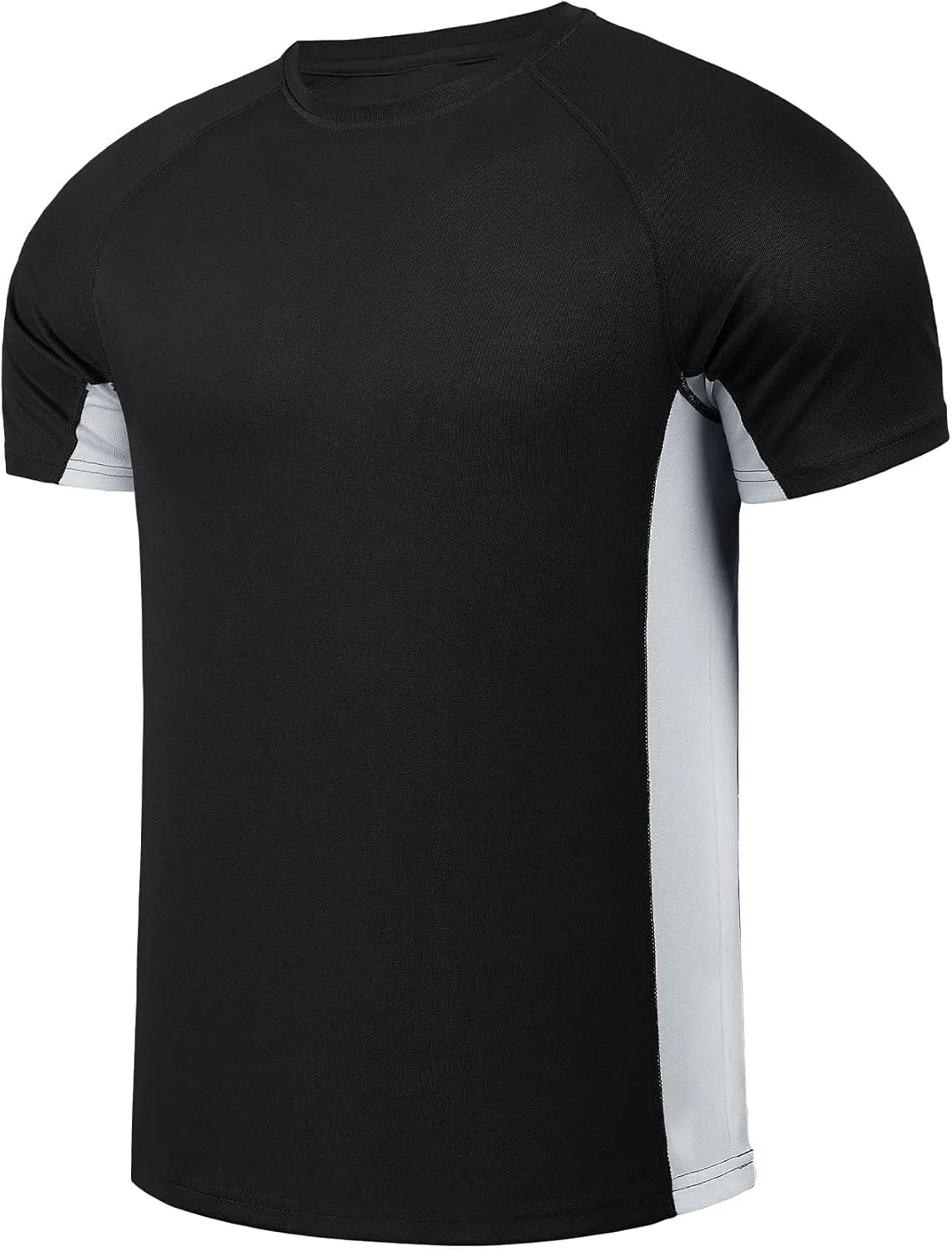 Mens Big and Tall Swim Shirt Sun Protection UPF 50  Rash Gard Quick Dry T-Shirt
