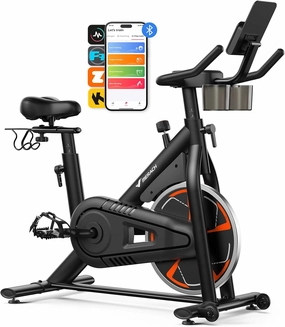 MERACH Indoor Cycling Bike, Exercise Bike for Home with Magnetic/Auto Resistance, Bluetooth Stationary Bike with APP Data Tracking, and Tablet Holder
