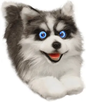 metaDog Husky Interactive Companion Pets Dog with Voice Command Heartbeat Animation Interaction Robot Dog for All Ages - Realistic & Lifelike, Type-C Charging