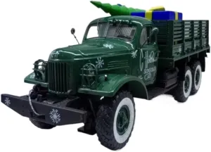 Metal Vehicles Toys 1/43 for Gil 157 New Year Christmas Edition Truck Christmas Alloy Truck Model Memorial Day Toys Gift Home Or Office Décor