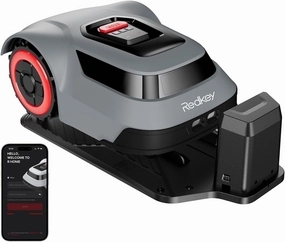 MGC1000 Robot Lawn Mower with 590ft Boundary Wires for 0.25 Acre (1/4 Acre), 45° Slope, 70Mins Runtime, Auto Recharge, Automatic Robotic Lawn Mower w/Precise Location & Breakpoint Detection