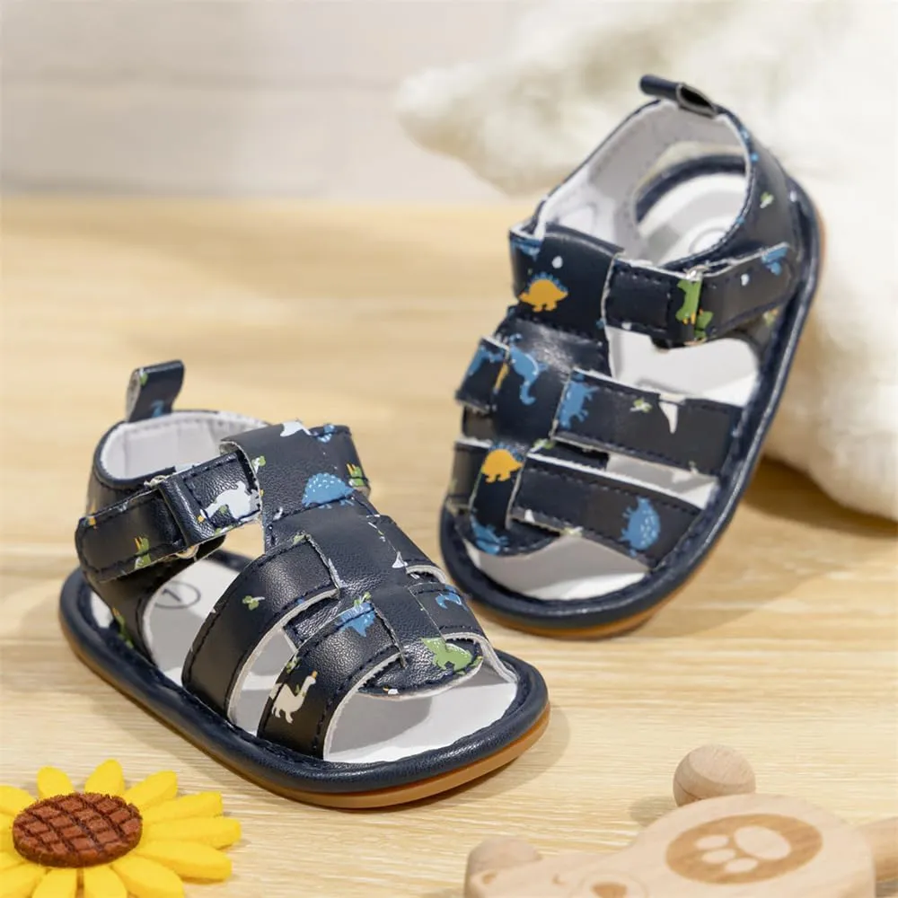 Miamooi Infant Baby Boys Girls Summer Beach Sandals Non Slip Soft Rubber Sole Toddler Outdoor Closed-Toe First Walker Shoes