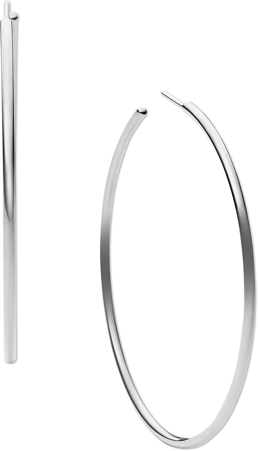 Michael Kors Stainless Steel and Pavé Crystal Hoop Earrings for Women