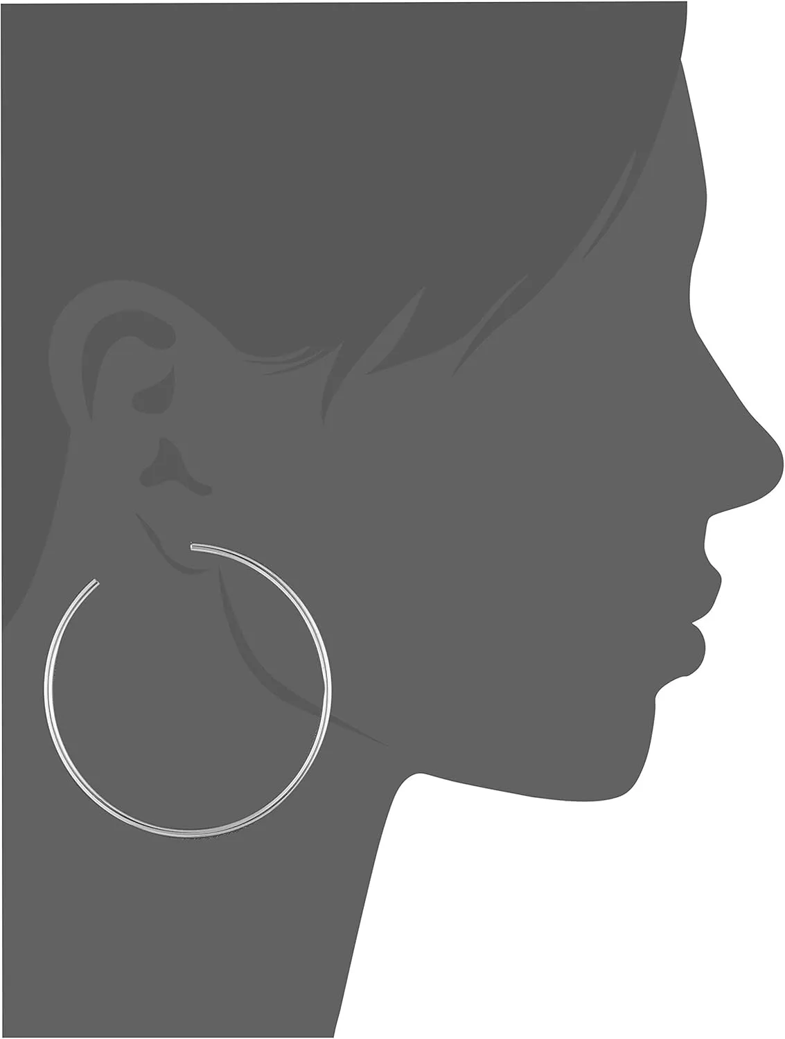 Michael Kors Stainless Steel and Pavé Crystal Hoop Earrings for Women