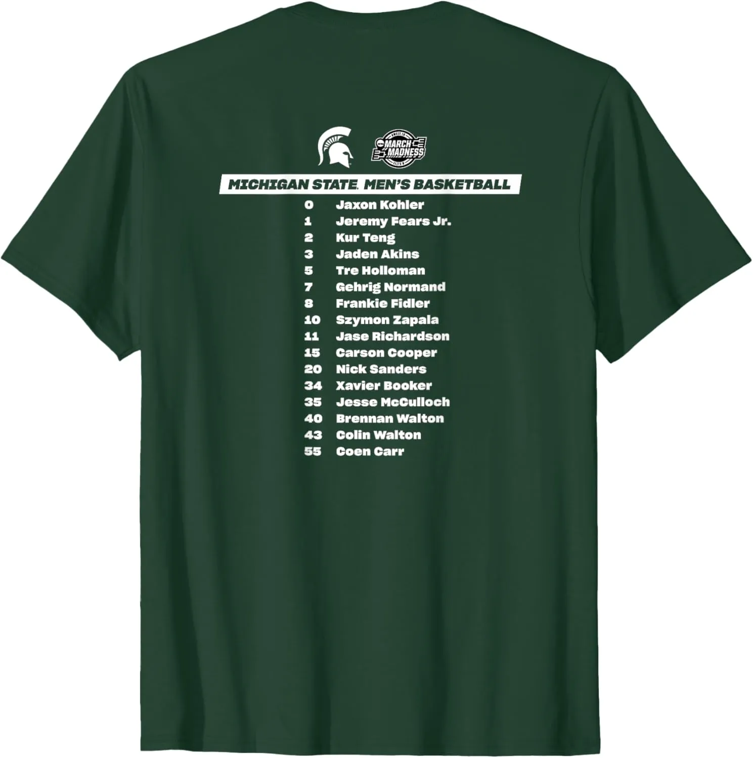 Michigan State Elite Eight 2025 Men’s Basketball NIL T-Shirt