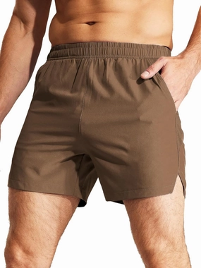 MIER Men's Workout Running Shorts Quick Dry Active 5 Inches Shorts with Pockets, Lightweight, Breathable