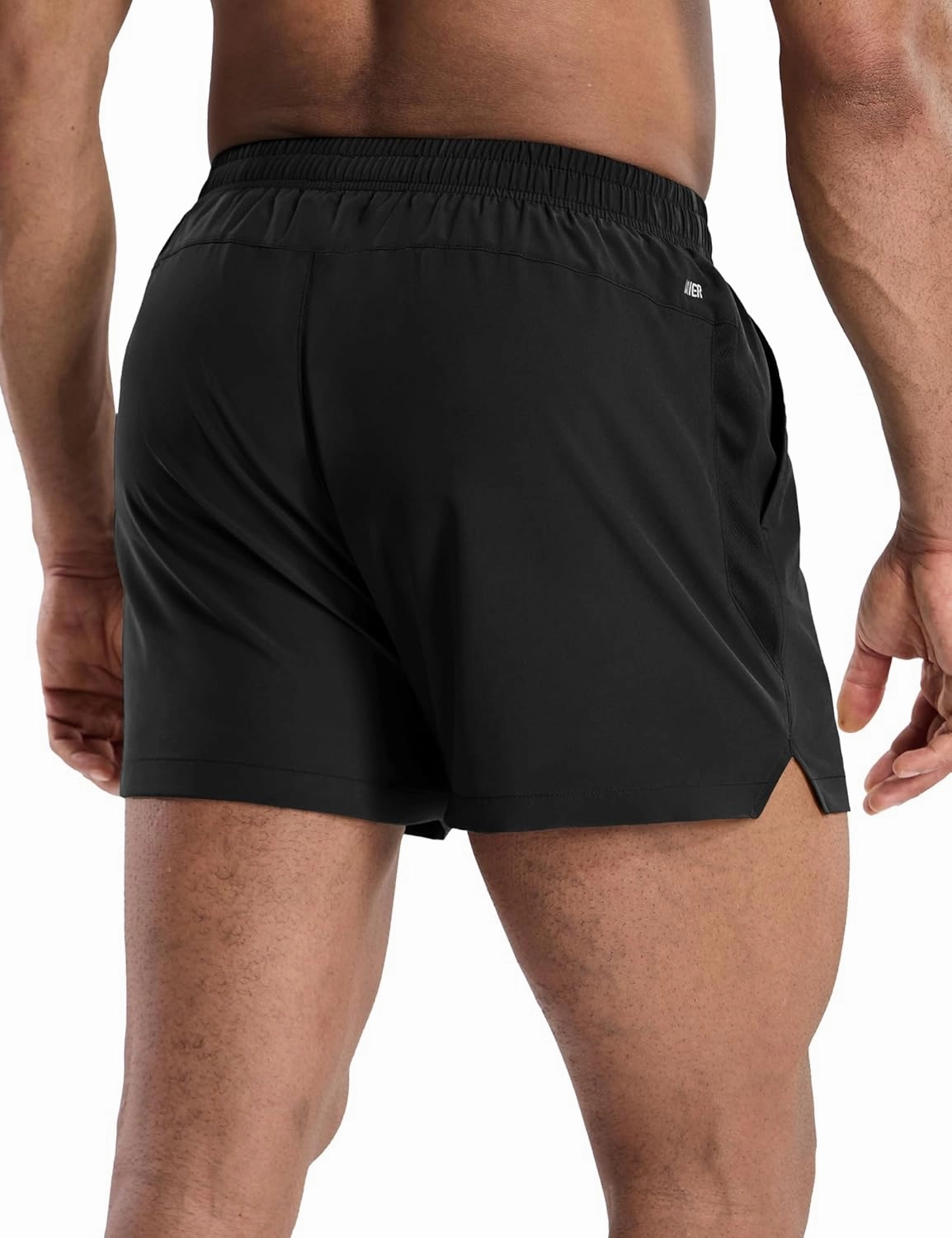 MIER Mens 3 Inch Shorts for Athletic Running Dry Fit Lightweight Workout Gym Active Shorts with Brief Liner, Pockets