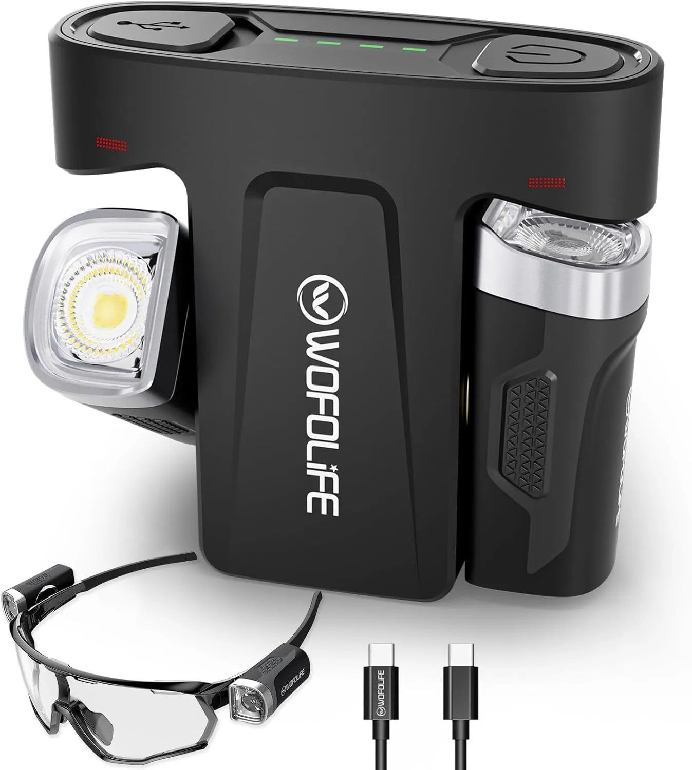 Mini Flashlight for Glasses, Rechargeable Headlamp Reading Light, 42.5H Runtime, 4 Modes, Portable Ultra-Light Bright Waterproof Pocket Light for Reading Repairing Crafting Knitting Hiking