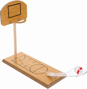 Mini Desktop Basketball Game for Fun Indoor Sports Activity Improves Hand Eye Coordination Wood Construction Present for Boys
