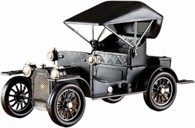 Mini Vehicles Toys for Vintage Nostalgic Car Models Office Accessories Home Porch Living Room Wine Cabinet Decorations Great Car Gift Kids and Teens(Black)