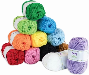 Mira HandCrafts 12 Acrylic Yarn Skeins - Crochet and Knitting Starter Kit for Colorful Arts and Crafts with 1,312 Yards of Multicolored Thread - Make Amigurumi, Granny Squares, Scarves, and Throws
