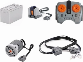 MOC Power Functions Set Technik APP Remote Control IR-Receiver XL-Motor Battery Box LED Light Set Compatible with Technik Train Motor