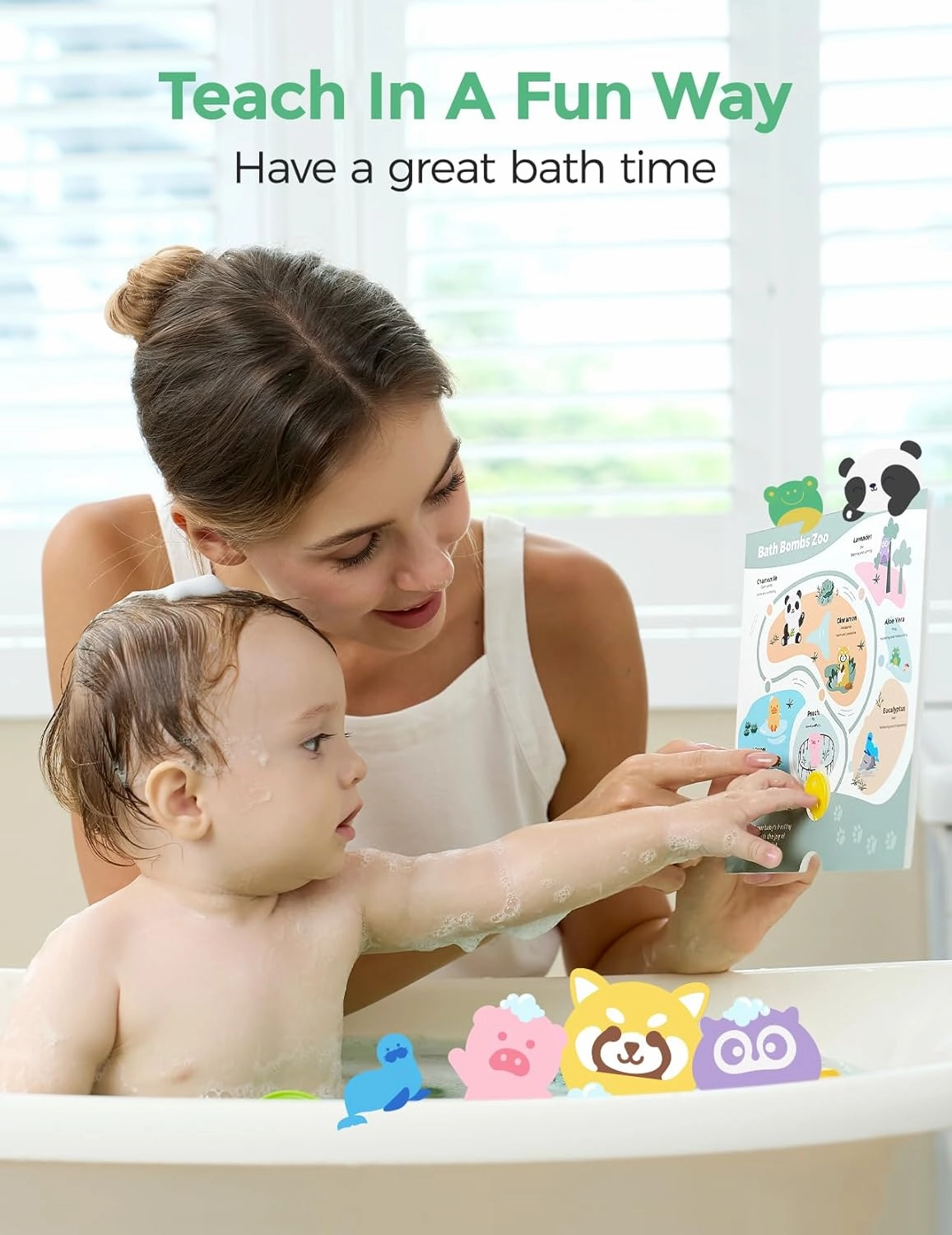 Momcozy Natural&Organic Essential Oil Bath Bombs,14 Pcs Bubble Bath Fizzy Balls with Cute Owl Animal Shapes,Bath Bombs Children's Day Gift Set for Kids Girls Boys Toddler,Ideal Gift