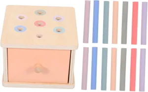 Montessori Educational Color Sorting Shape Matching Game for Interactive Coin Box for Logical Thinking Development Sensory Exploration Boys