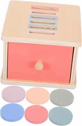 Montessori Color Sorting Box Educational for Years Interactive Fine Motor Sensory Activity Coin Box Design for Color Shape Recognition Brain Development