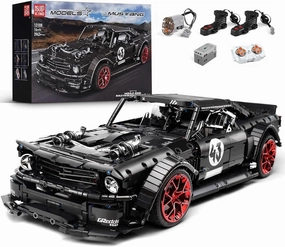 Mould King 13108 Mustang Car Building Kits, MOC Building Blocks Set to Build, Gift Toy for Kids Age 8  /Adult Collections Enthusiasts(2943 Pieces with Motor/APP Remote Control)
