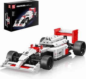 Mould King MP4/4 Formula 1 Racing Car, Performance Scale Model Car Gift for 14  Kids and Adults, Authentically Detailed Build and Display Model for Home or Office Decor, 10132, 1524Pcs