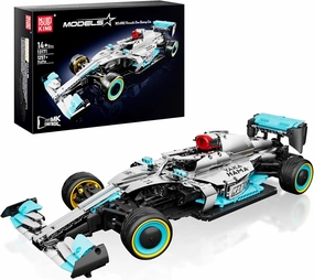 Mould King W11-EQ Formula 1 Racing Car, Performance Scale Model Car Gift for 14  Kids and Adults, Authentically Detailed Build and Display Model for Home or Office Decor, 13171, 1257Pcs