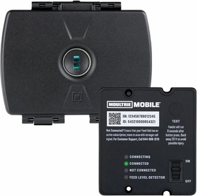Moultrie Feed Hub - Universal Cellular Timer Kit - Cellular Feeder Timer System with Feed Level Detector - Universal Fit for Most Spincast Wildlife Feeders
