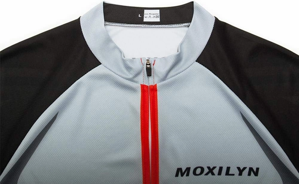 MOXILYN Men Long Sleeve Cycling Jerseys Polyester Bike Clothing Outdoor Cycling Jacket