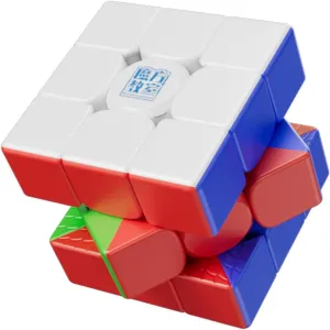 Moyu RS3M V5 2023 MagLev 3x3 Speed Cube with Robot-Shape Display Box, Professional 3x3 Puzzle Cube Stickerless RS3M V5 MagLev Master Cube (Maglev Version)