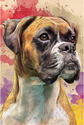 MTPGNW Dog with Splash Diamond Painting Kit, Funny Animal Diamond Art Kits for Adults, Paint with Diamonds Round for Gift Wall Decor 9D Wall Art Gifts for Women Men 18x25 INCH