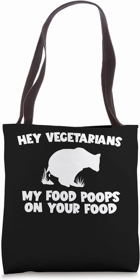 My Food Poops On Your Food Bear Meat Eater Carnivore Tote Bag