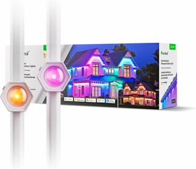 Nanoleaf Matter Permanent Outdoor Lights, Smart RGBCW Outdoor String Lights for Daily & Accent Lighting, IP67 Waterproof, Compatible with Alexa, Google Home, Multiple Scene Modes, 49ft (15m)