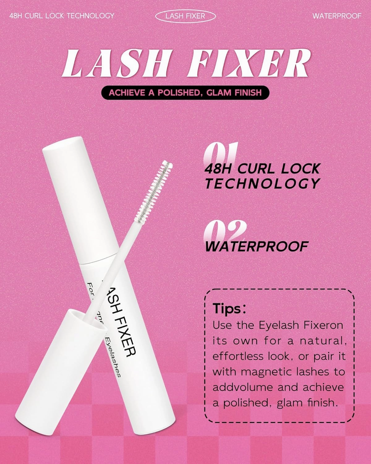 Natural Look Soft Magnetic Eyelashes - Upgrade Reusable Magnetic Eyelashes, Easy To Wear and Remove Soft Magnet Lashes with Applicator Lash Fixer, No Glue Needed by EMEDA(Natural)