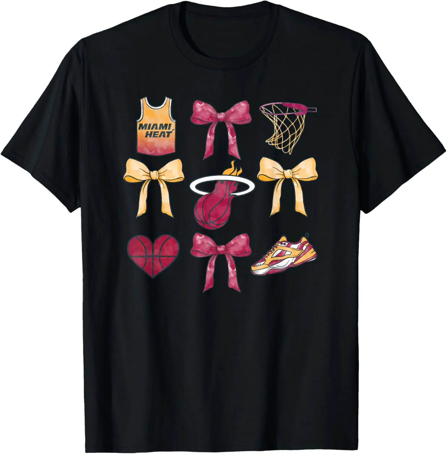 NBA Miami Heat Bow Grid T-Shirt