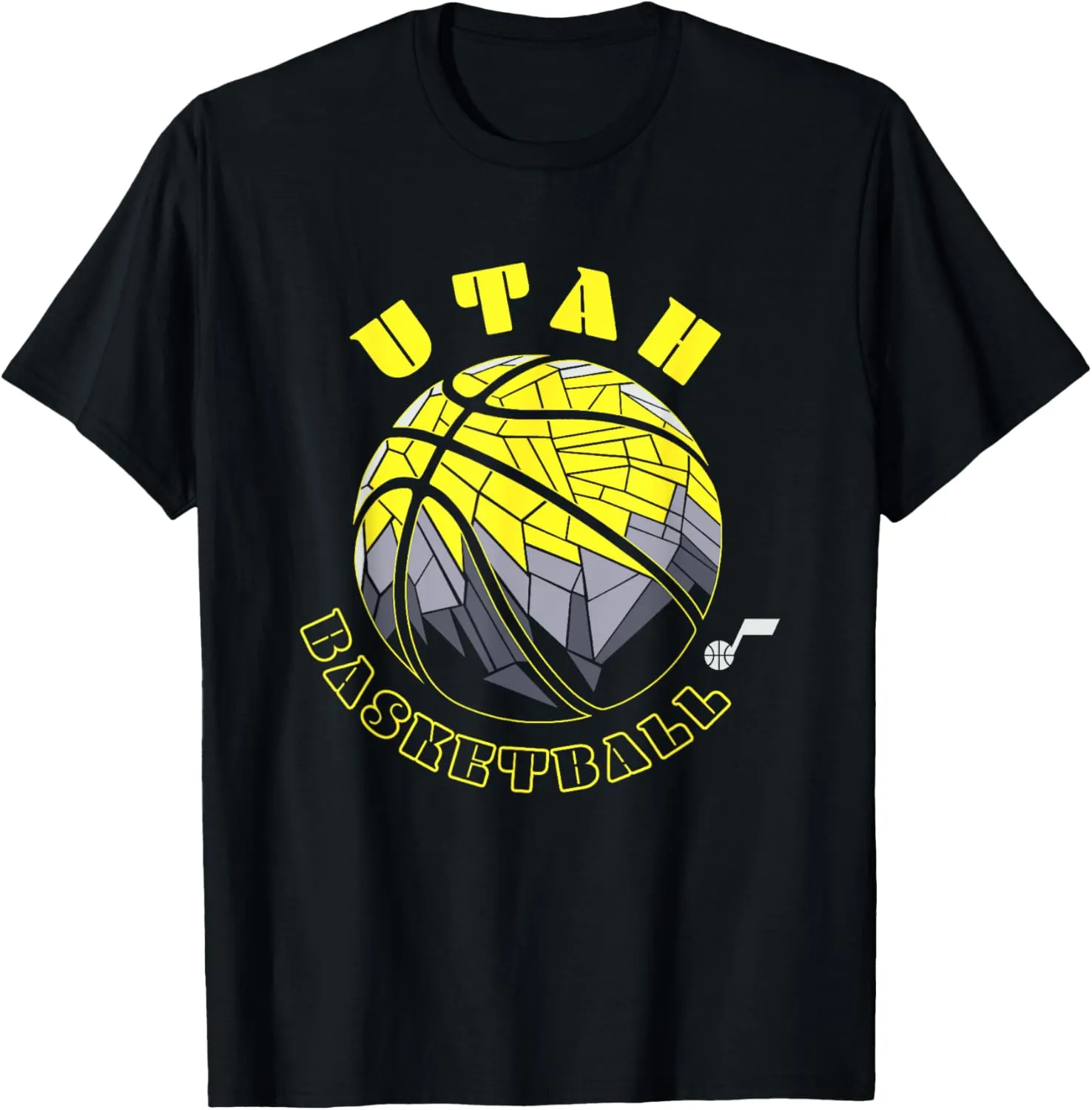 NBA Utah Jazz Neon Prism Basketball T-Shirt