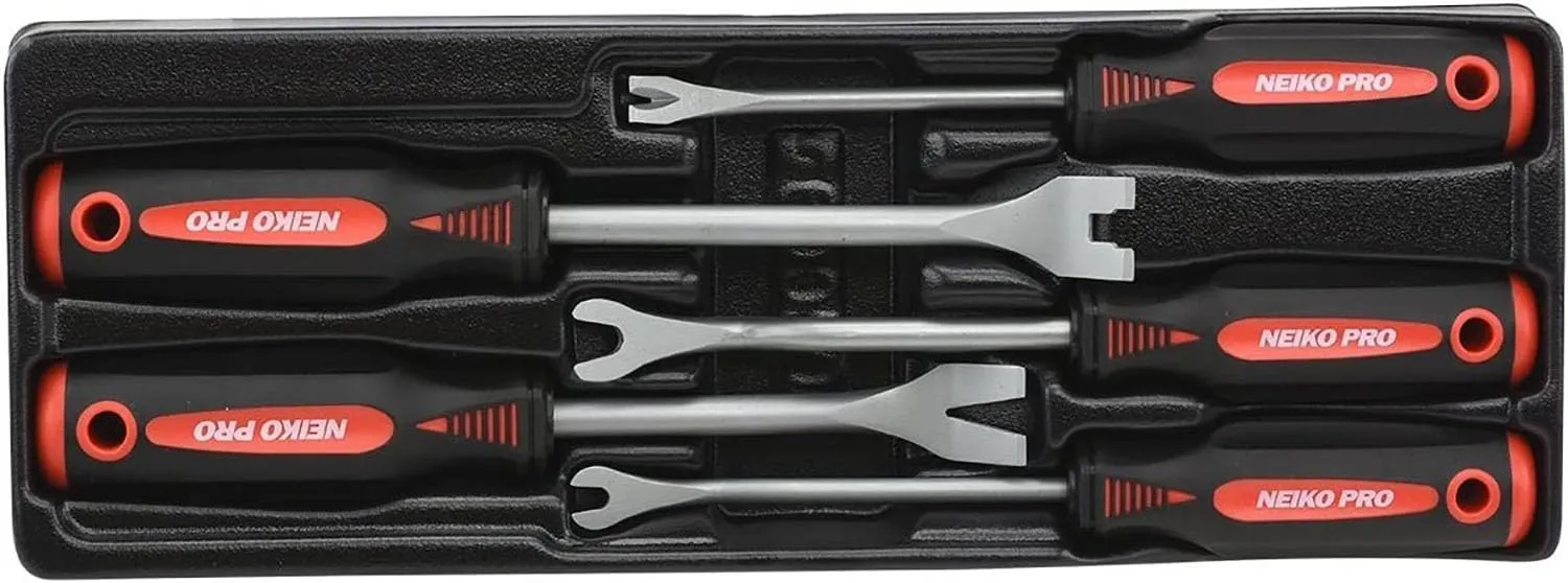 Neiko 20596B Auto Trim Panel Removal Tool Set with Soft Grip (5 Piece)