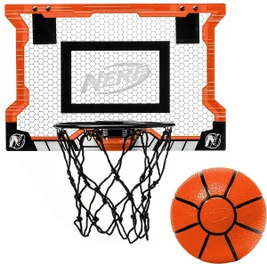 Nerf Basketball Hoop Set - Pro Hoop Mini Hoop Set with Mini Basketball - Steel Rim Great for Dunking