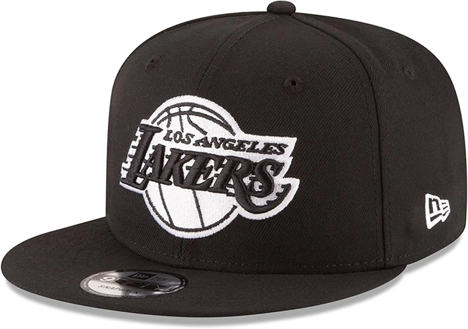 New Era NBA 9FIFTY Black White Adjustable Snapback Hat Cap One Size Fits All