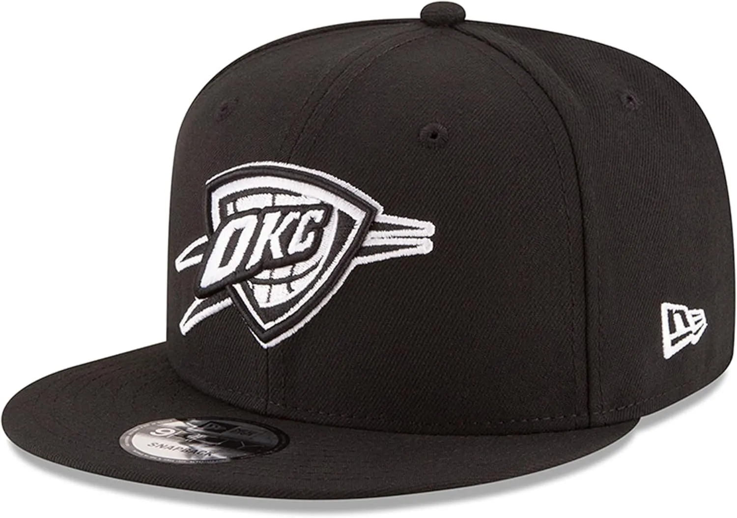 New Era NBA 9FIFTY Black White Adjustable Snapback Hat Cap One Size Fits All