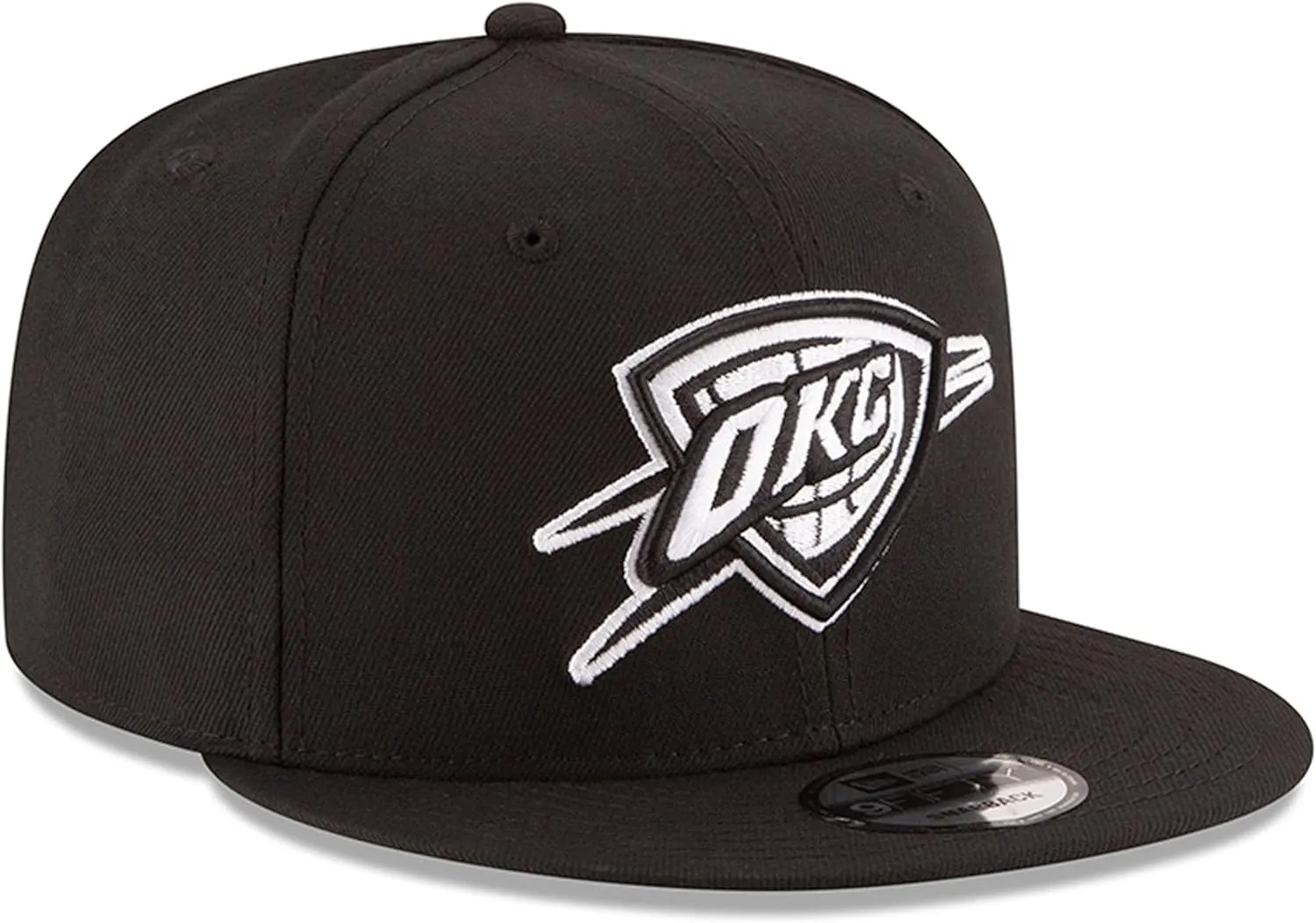 New Era NBA 9FIFTY Black White Adjustable Snapback Hat Cap One Size Fits All