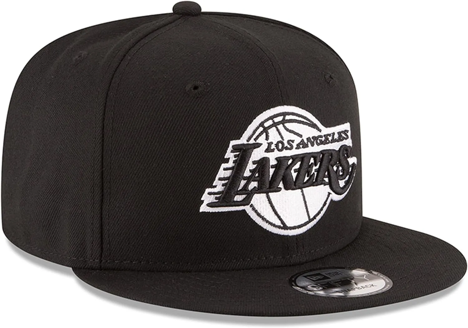 New Era NBA 9FIFTY Black White Adjustable Snapback Hat Cap One Size Fits All