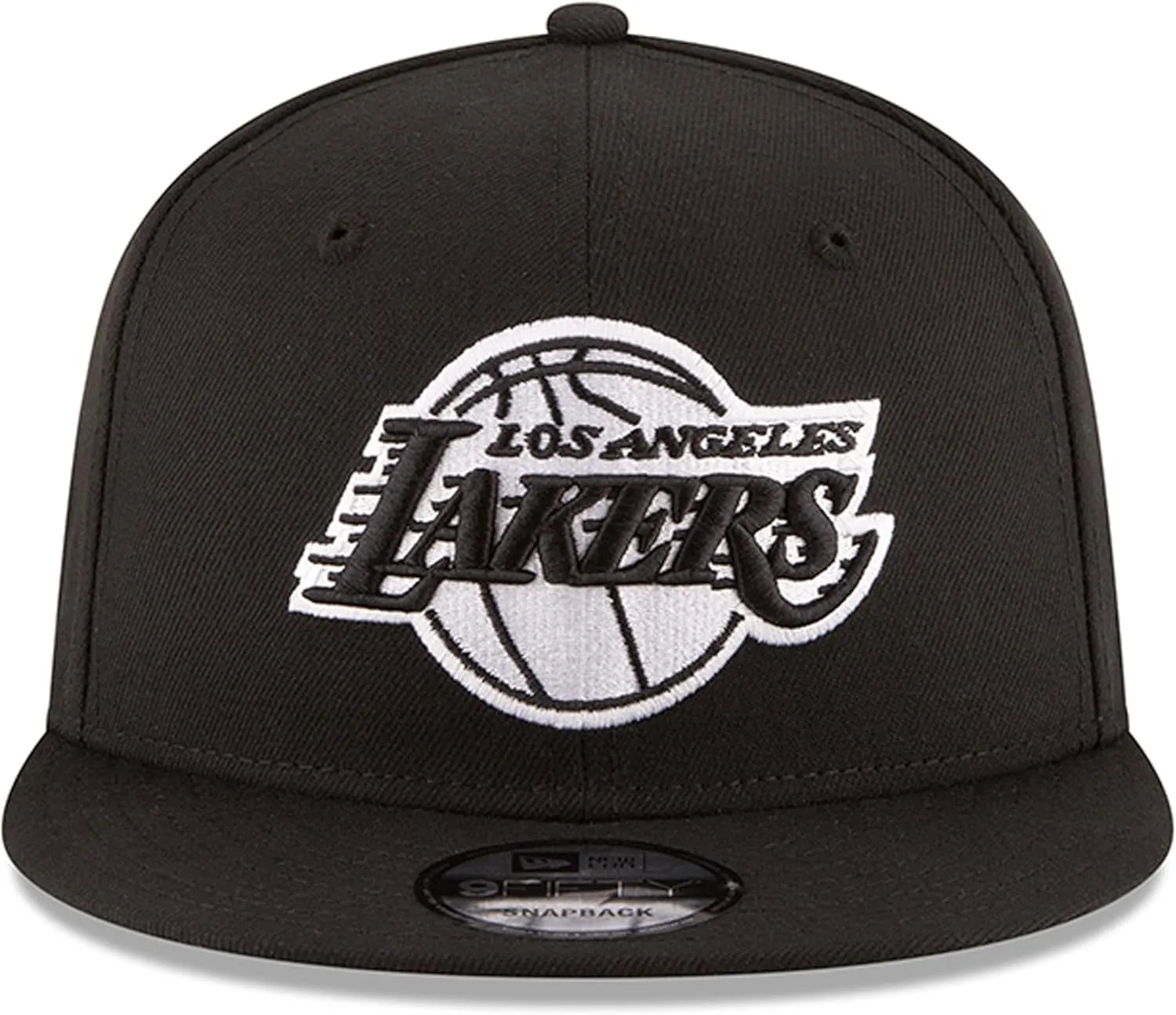 New Era NBA 9FIFTY Black White Adjustable Snapback Hat Cap One Size Fits All