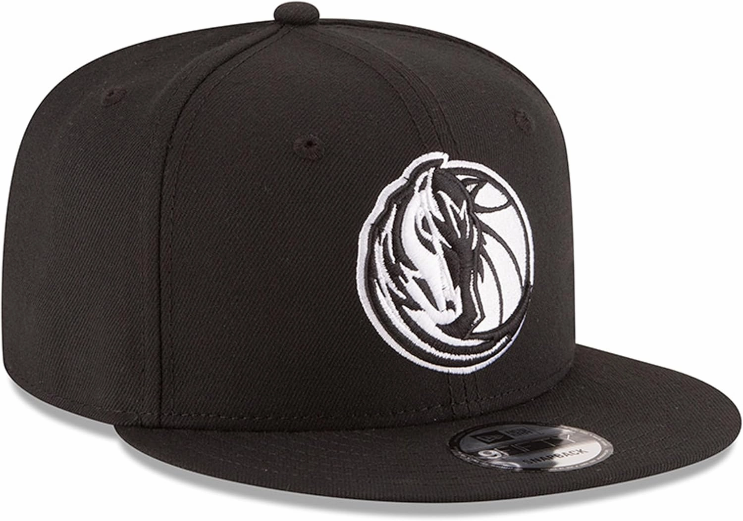 New Era NBA 9FIFTY Black White Adjustable Snapback Hat Cap One Size Fits All