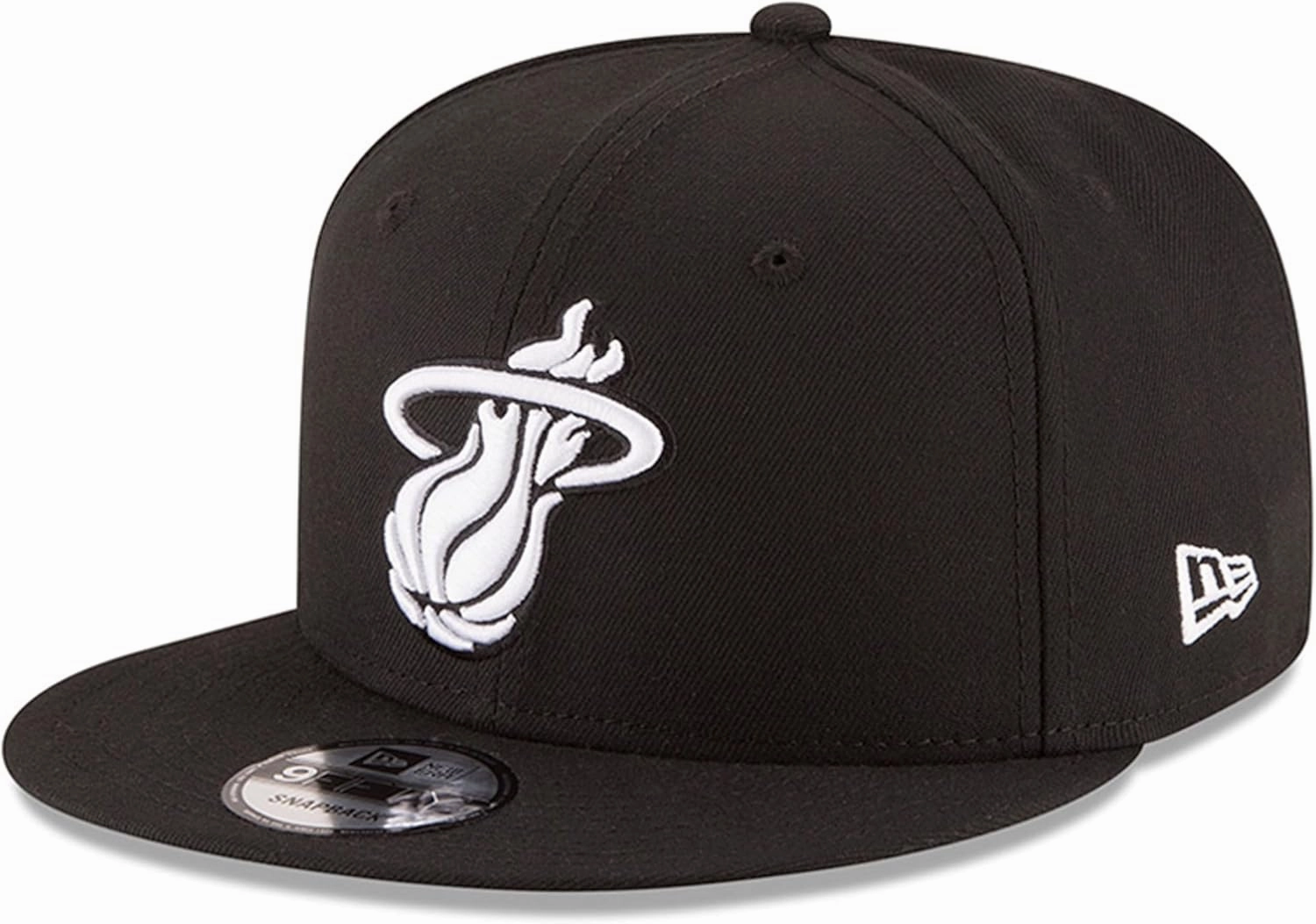 New Era NBA 9FIFTY Black White Adjustable Snapback Hat Cap One Size Fits All