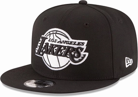 New Era NBA 9FIFTY Black White Adjustable Snapback Hat Cap One Size Fits All