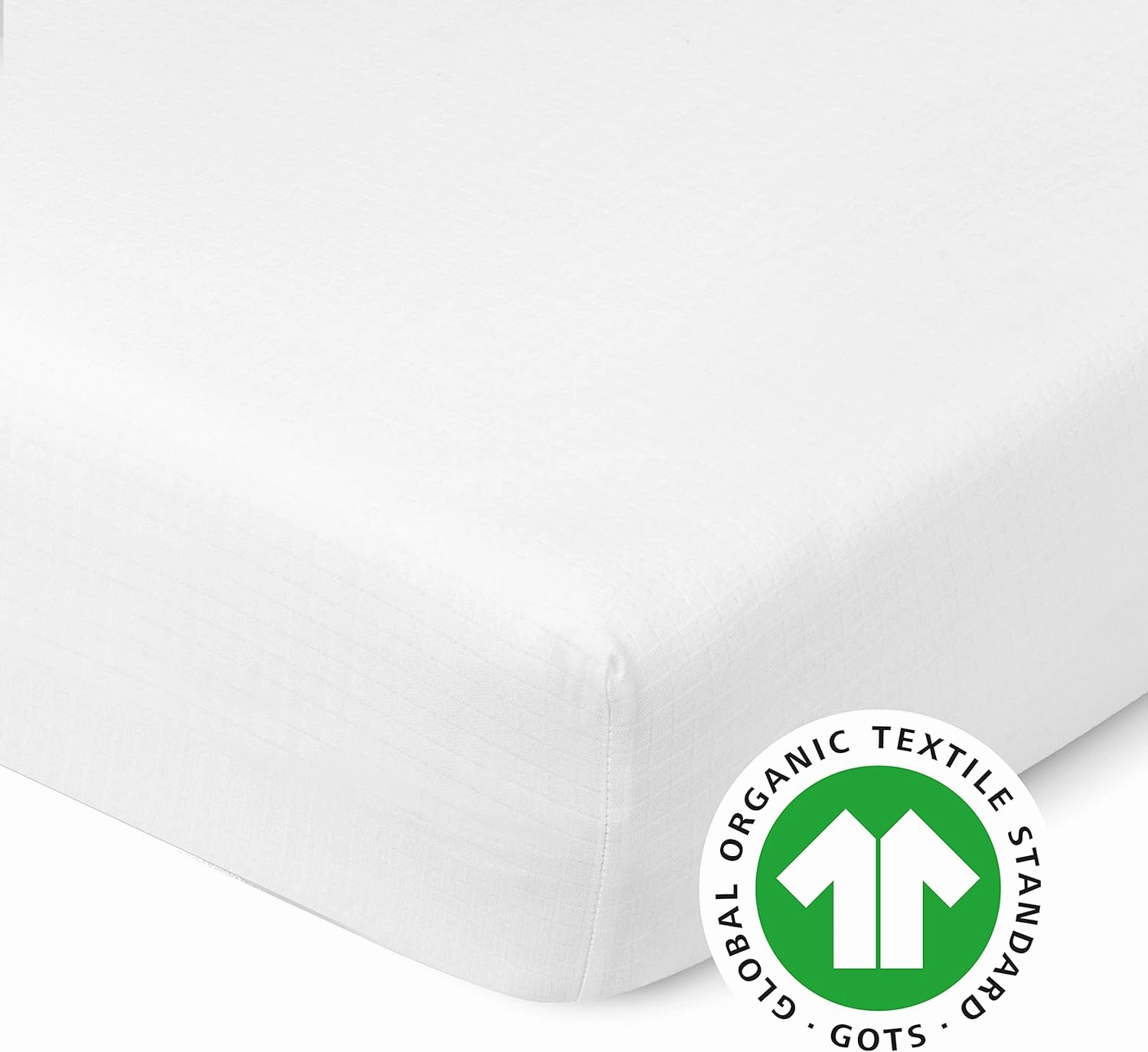 Newton Baby Organic Fitted Mini Crib Sheet (2-Pack) - 100% Breathable and Ultra-Soft, 100% Organic Muslin Cotton, Machine Washable, Fit Any Mini Sized Crib 24" x 38" and up to 8", White